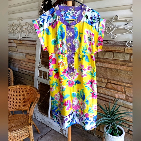 Calypso St. Barth | Dresses | Calypso St Barth 0 Silk Floral Yellow ...